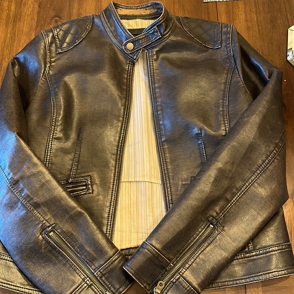 Me Jane leather jacket very cute not a heavy jacket but a light one..